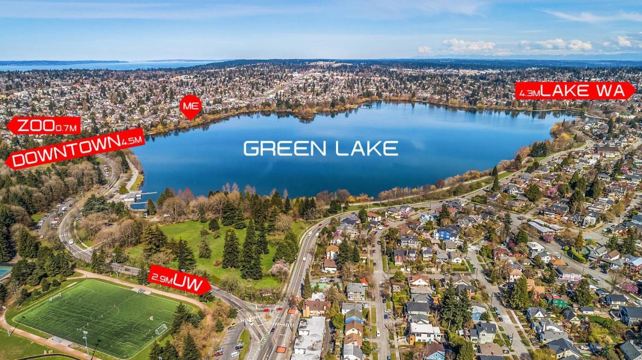 Green Lake 1St Line Home A With Central Air Conditioners Seattle Exteriér fotografie